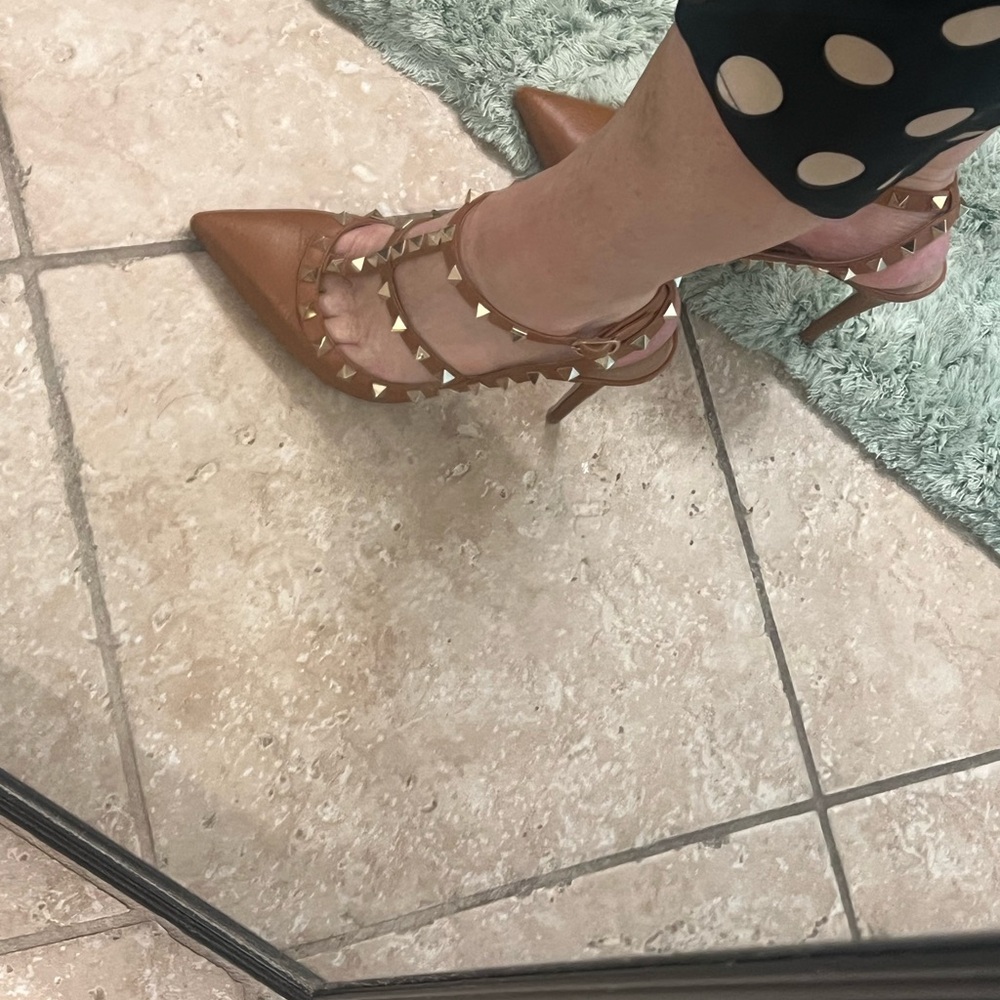 Valentino Rockstud Anklestrap Pump